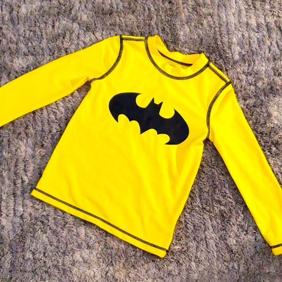 Batman long sleeve Swim Shirt/Top 4T - Picture 1 of 4